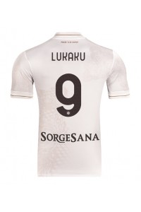SSC Napoli Romelu Lukaku #9 Jalkapallovaatteet Vieraspaita 2025-26 Lyhythihainen